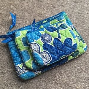 Vera Bradley Cosmetic Trio + Lanyard